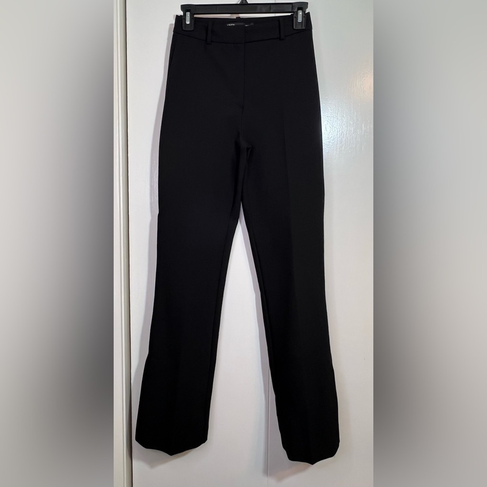 Zara Dress Pants Women’s Size XS - Black With Zipper Closure - Picture 8 of 9